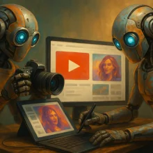 Обложки для YouTube и подкастов с помощью AI